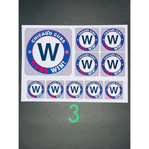 CUBS BASEBALL HIGH QUALITY STICKERS SET BUNDLE - Picture 3 of 10